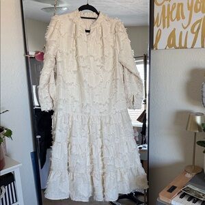 Dainty Jewells Cream Long Sleeve Dress